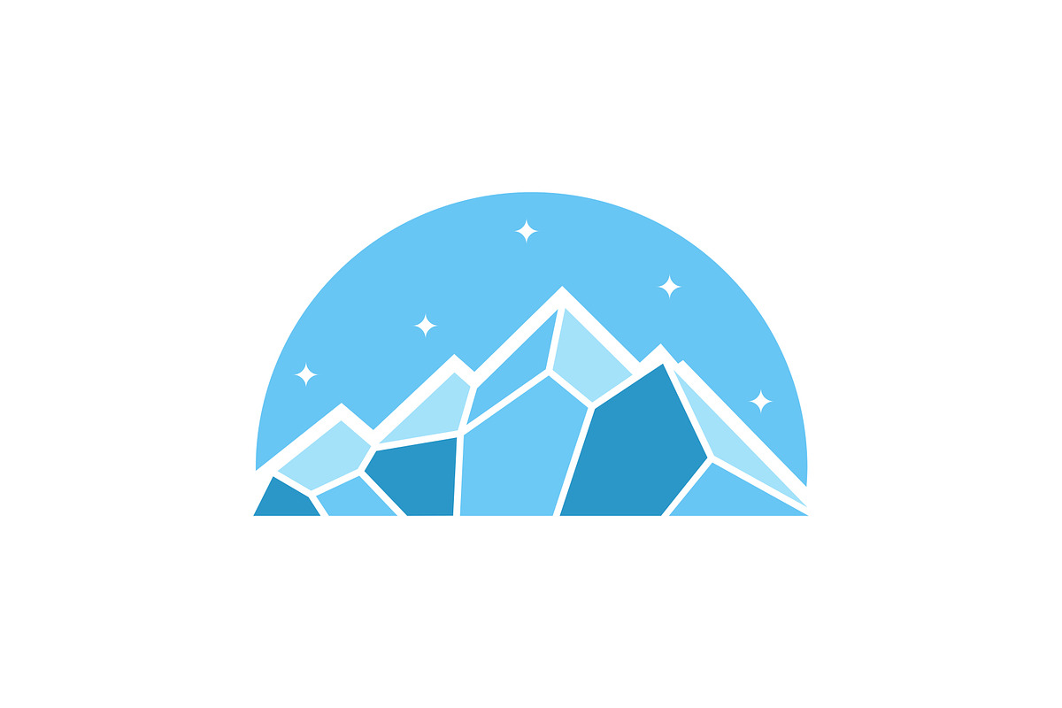 Mountain Ice Logo Templates, a Branding & Logo Template by kidzdsgn (Photo 2 of 2)