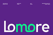 Lomore Modern Display Sans Font, a Sans Serif Font by Rasio Studio (Thumbnail 1 of 9)