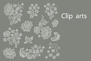 Lace seamless ribbons, cliparts., a Pattern Graphic by Ajuga (Thumbnail 3 of 12)