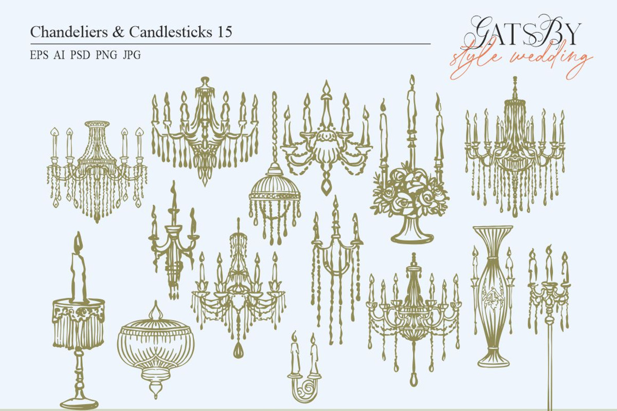 Gatsby-style wedding, an Object Graphic by Collection by VY (Photo 7 of 18)