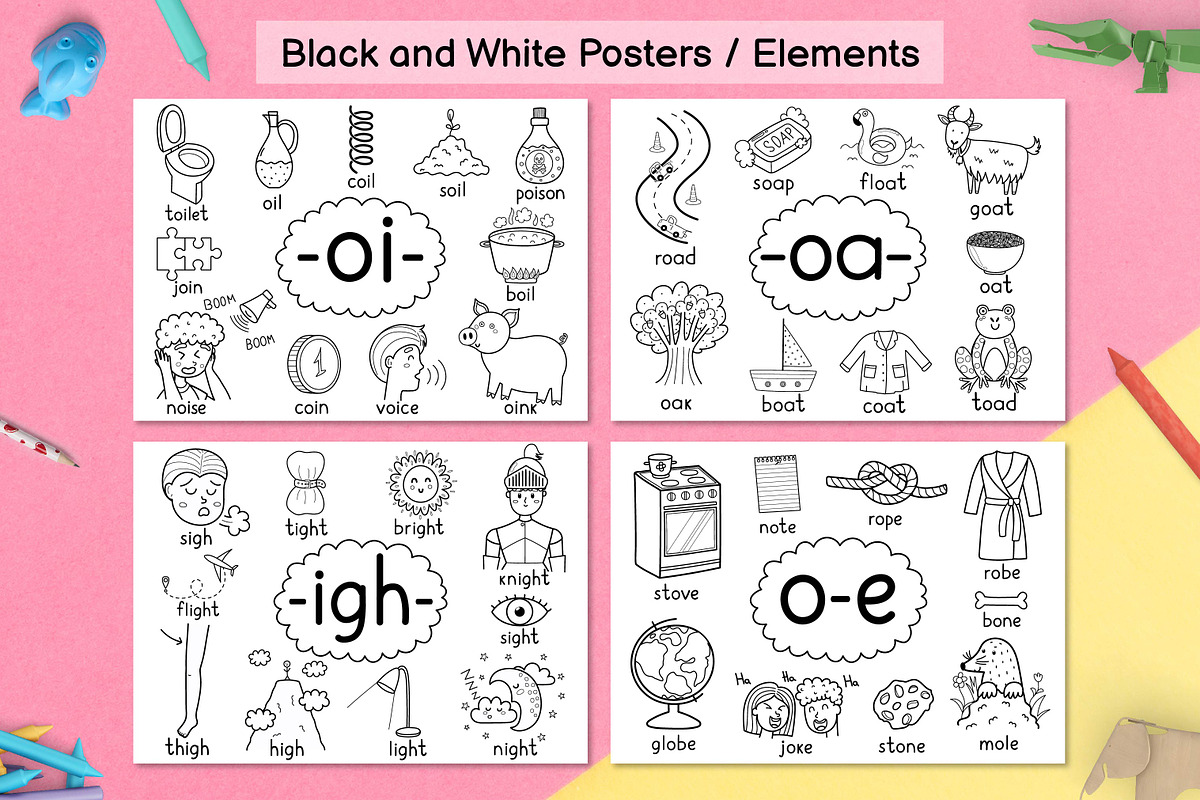 Phonics Objects Collection, an Education Illustration by Gulnara Sabirova (Photo 21 of 26)