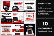 E-Commerce - Posts - shopping, a Social Media Template by Mohammad Sarfaraz (Thumbnail 2 of 5)