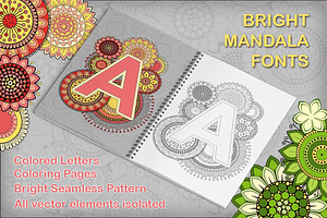 Bright Vector Mandala Fonts