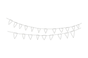 festive bunting triangle flags, a Background Graphic by lawoel (Thumbnail 3 of 3)