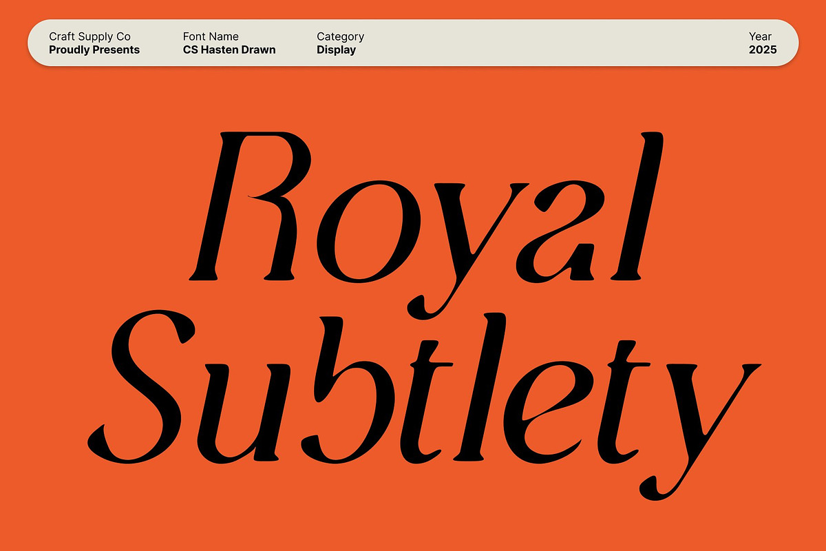 CS Hasten Drawn, a Serif Font by Craft Supply Co. (Photo 6 of 8)