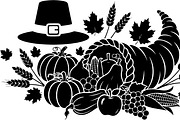 Thanksgiving Harvest Silhouette, an Illustration by Creativeshirt (Thumbnail 25 of 51)
