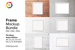 Poster Mockup Set for Many Ratios