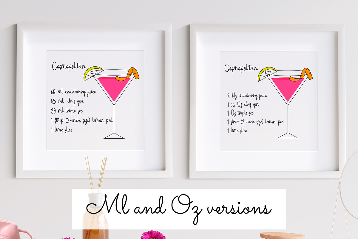 Cocktail Recipe Bundle, a Decorative Illustration by Le.nart (Photo 4 of 4)