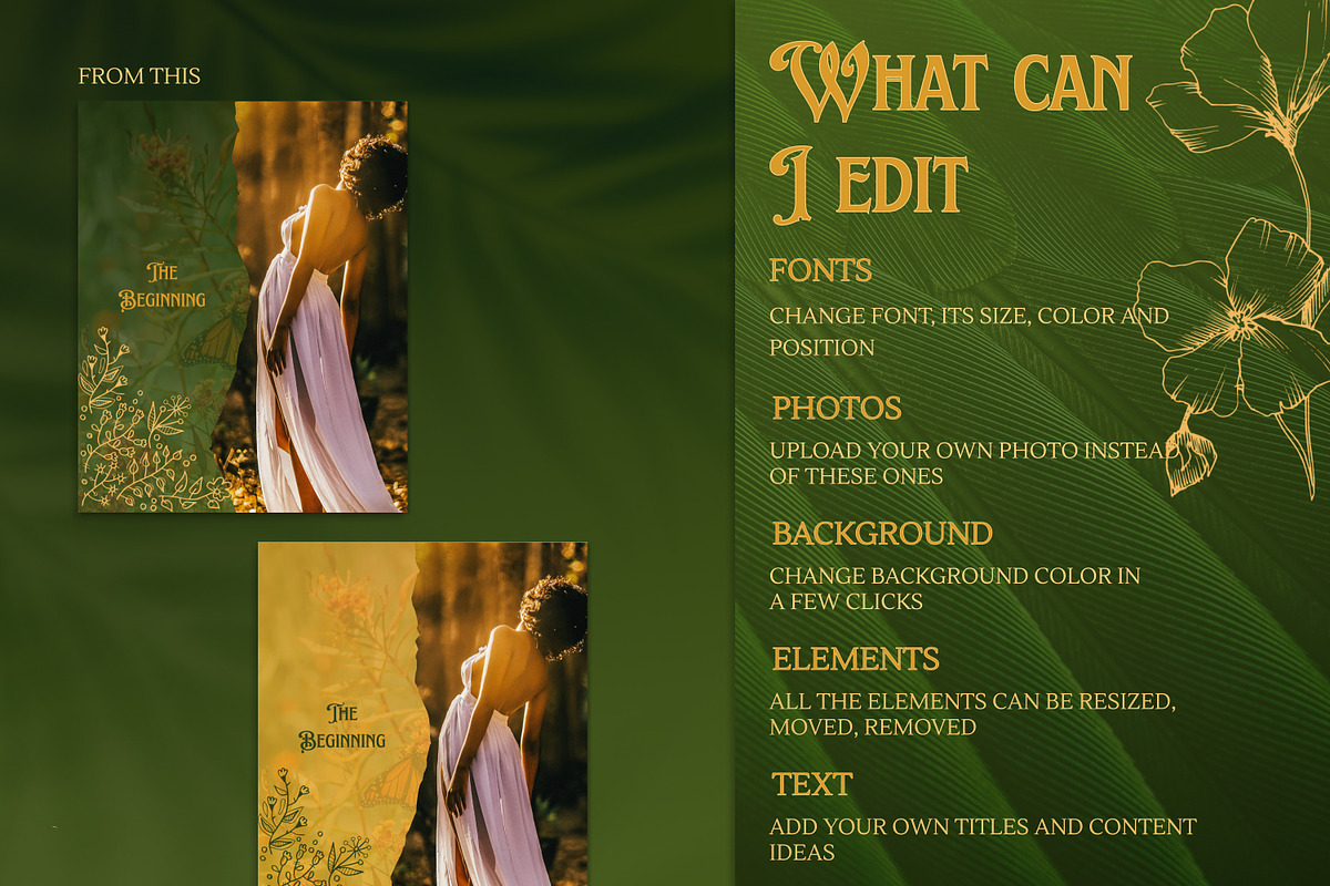 Spiritual, Herbal Instagram Posts, a Social Media Template by Under My Cozy Roof (Photo 8 of 9)