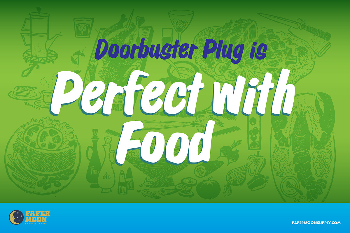 Doorbuster Plug Sign Painter Font, a Font by Paper Moon Graphic Supply (Photo 8 of 10)