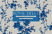 Traditional Royal Delft Prints, a Pattern Graphic by LEAFure (Thumbnail 1 of 10)