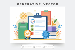 A customizable flat layout featuring, a Graphic by SouravDesign