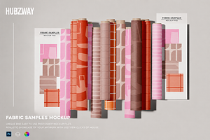 Fabric Rolls Mockup Set, an Advertising Mockup by Hubzway