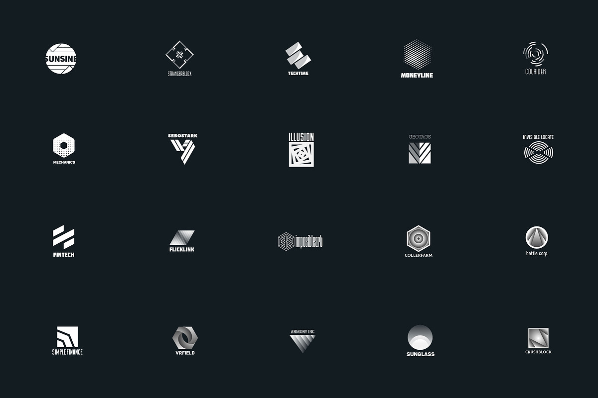 20 abstract logo, a Branding & Logo Template by airunreal (Photo 2 of 4)