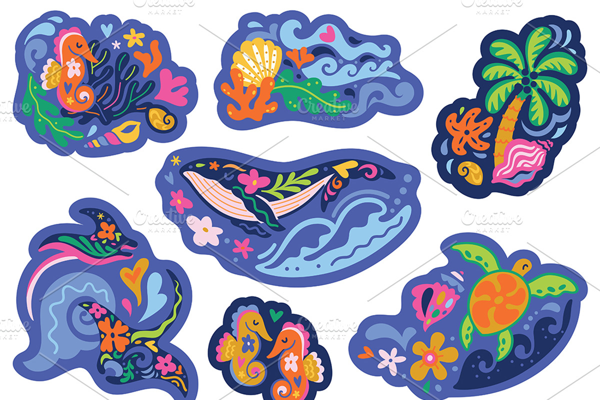 Tiny Weird Worlds Sticker Collection, an Object Illustration by PenguinHouse (Photo 14 of 18)