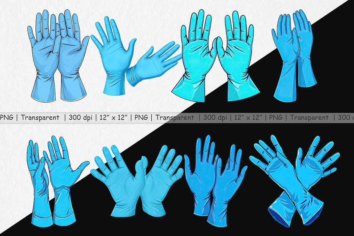Medical Gloves Clipart, a Graphic by Artnoy (Photo 2 of 5)