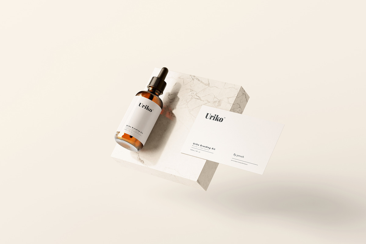 Uriko - Cosmetic Branding Kit, a Packaging Mockup by pmvch (Photo 4 of 26)