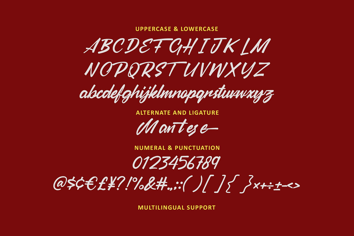 Miantese Handmade Script Font, a Script Font by Maulana Creative (Photo 6 of 7)