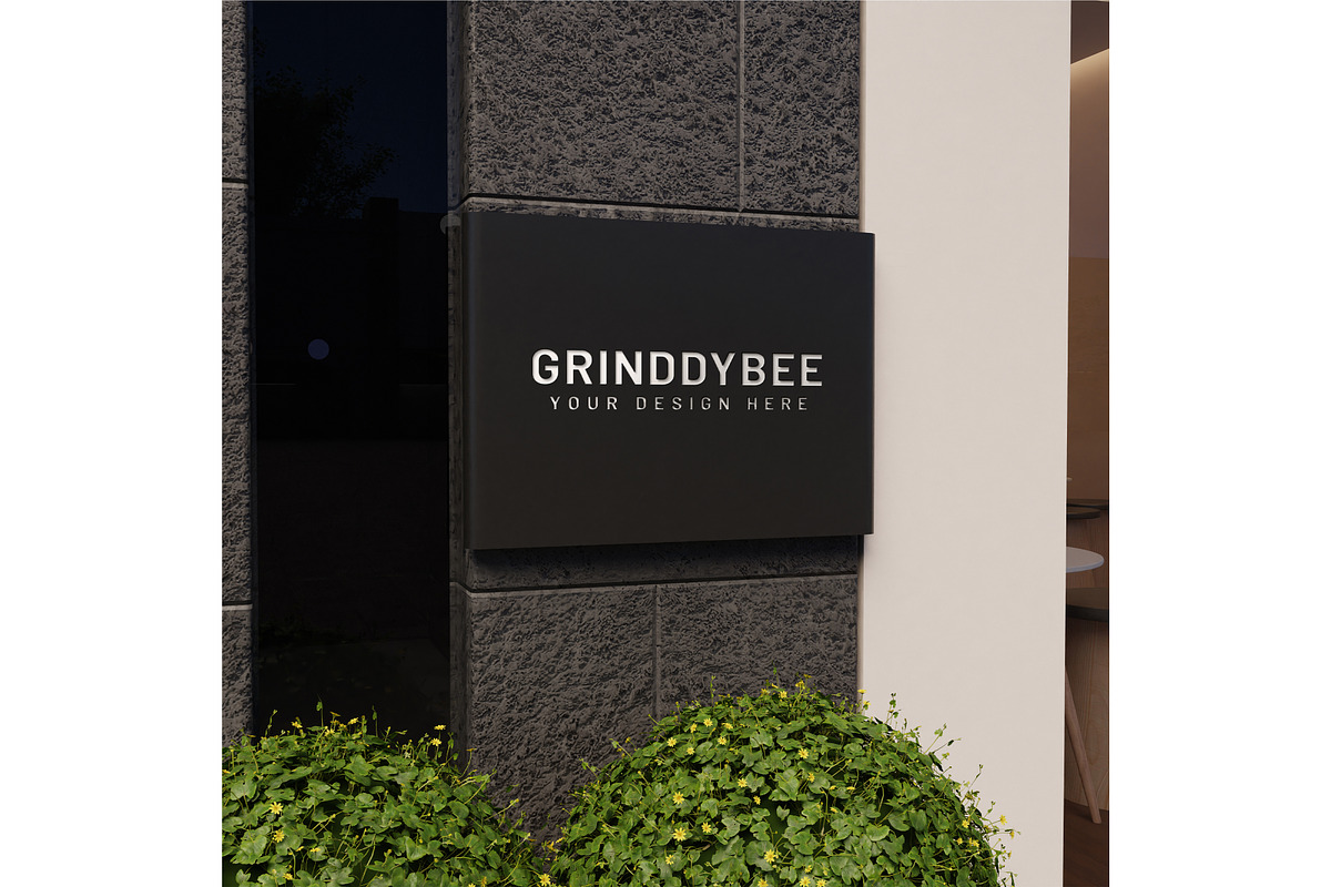 Signage & Storefront logo mockup, an Advertising Mockup by Mockthethics. (Photo 4 of 13)
