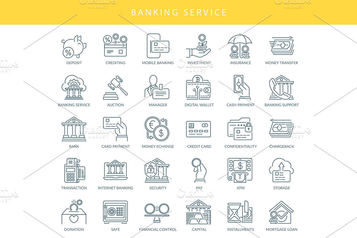 Business Outline Icons, an Outline Icon by Kalash (Photo 4 of 7)