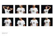 Set of 8 White Tshirt Mockups, a Shirt Mockup by Mock It Up (Thumbnail 2 of 7)