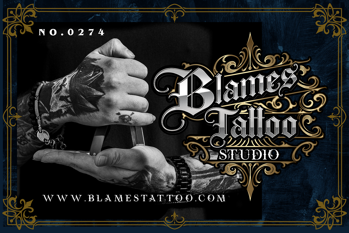 ROSTAGE Blackletter, a Blackletter Font by dansdesign (Photo 2 of 8)