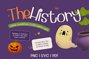 Cute Halloween Clipart Bundle, an Object Graphic by RAHMAT (Thumbnail 3 of 10)