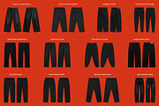 Realistic Streetwear Bundle 100, a Bottom Mockup by AtelierDuVow (Thumbnail 8 of 10)