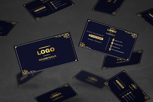 Golden Business Card Template