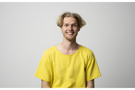 Portrait of happy, smiley and, a Person Photo by volodymyrshtun13795