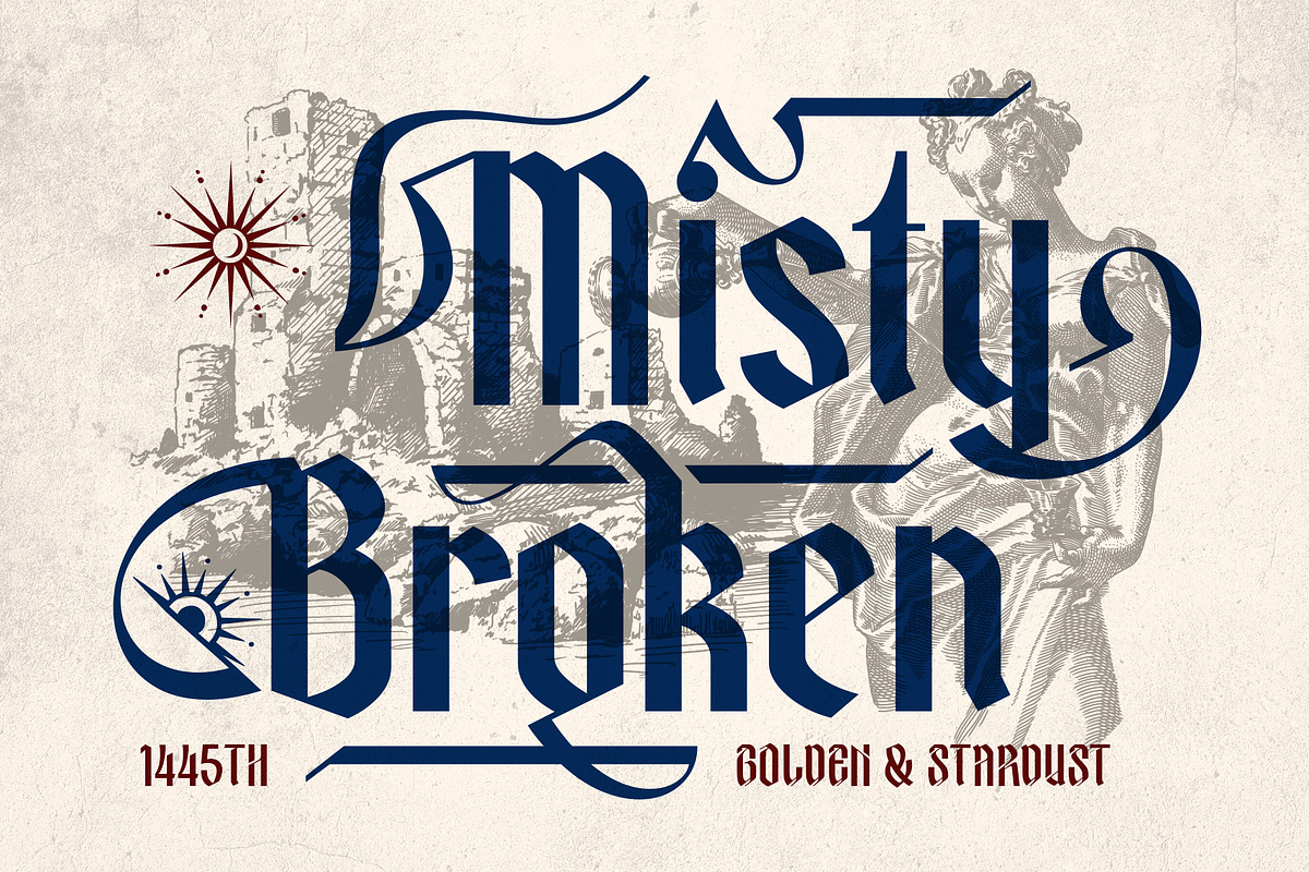 Bright Horse Typeface, a Blackletter Font by alit design (Photo 4 of 17)