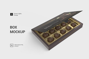 Box Of Chocolates Mockup