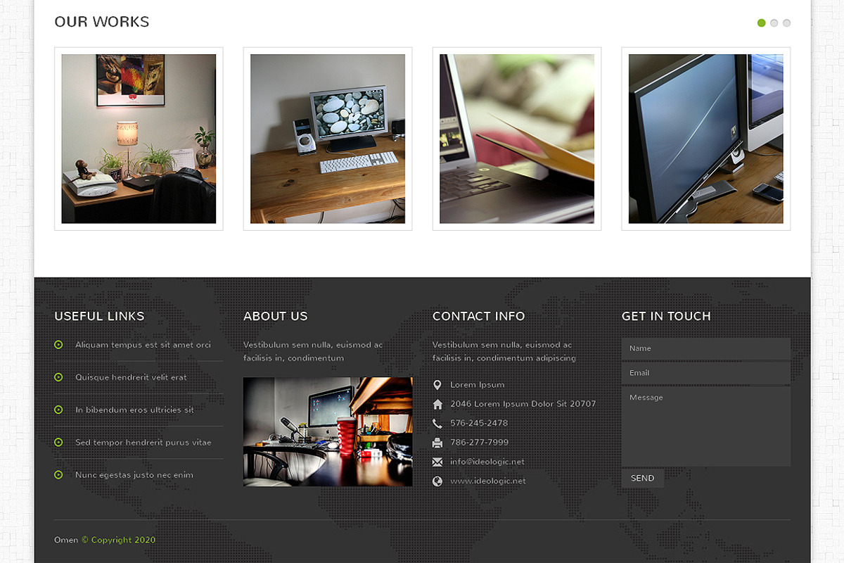 Omen Bootstrap Responsive Theme, a Bootstrap Template by IceTemplates (Photo 4 of 4)