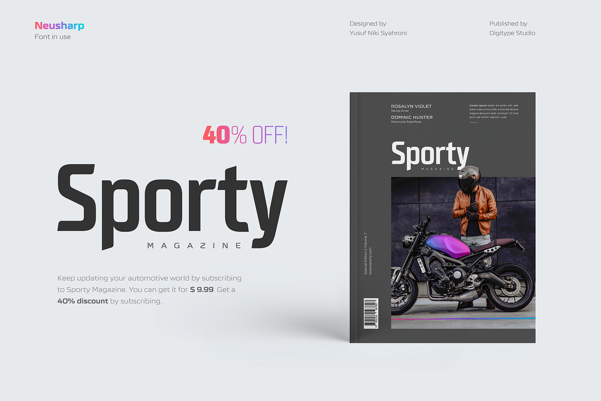 Neusharp Complete Family, a Sans Serif Font by Digitype Studio (Photo 10 of 12)