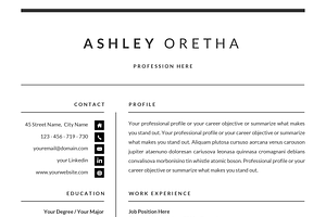 Resume Template CV For Word