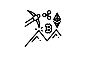 Mining Coin Icon