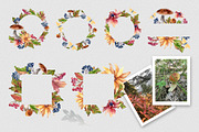 Autumn flowers watercolor clipart, an Illustration by Kate Lanbina (Thumbnail 9 of 22)