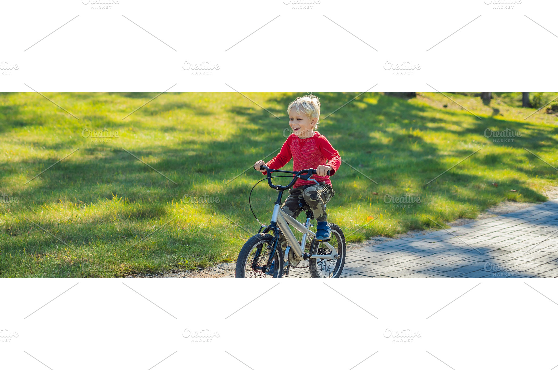 Happy kid boy of 5 years having fun, a Sports & Recreation Photo by Elizaveta Galitskaya