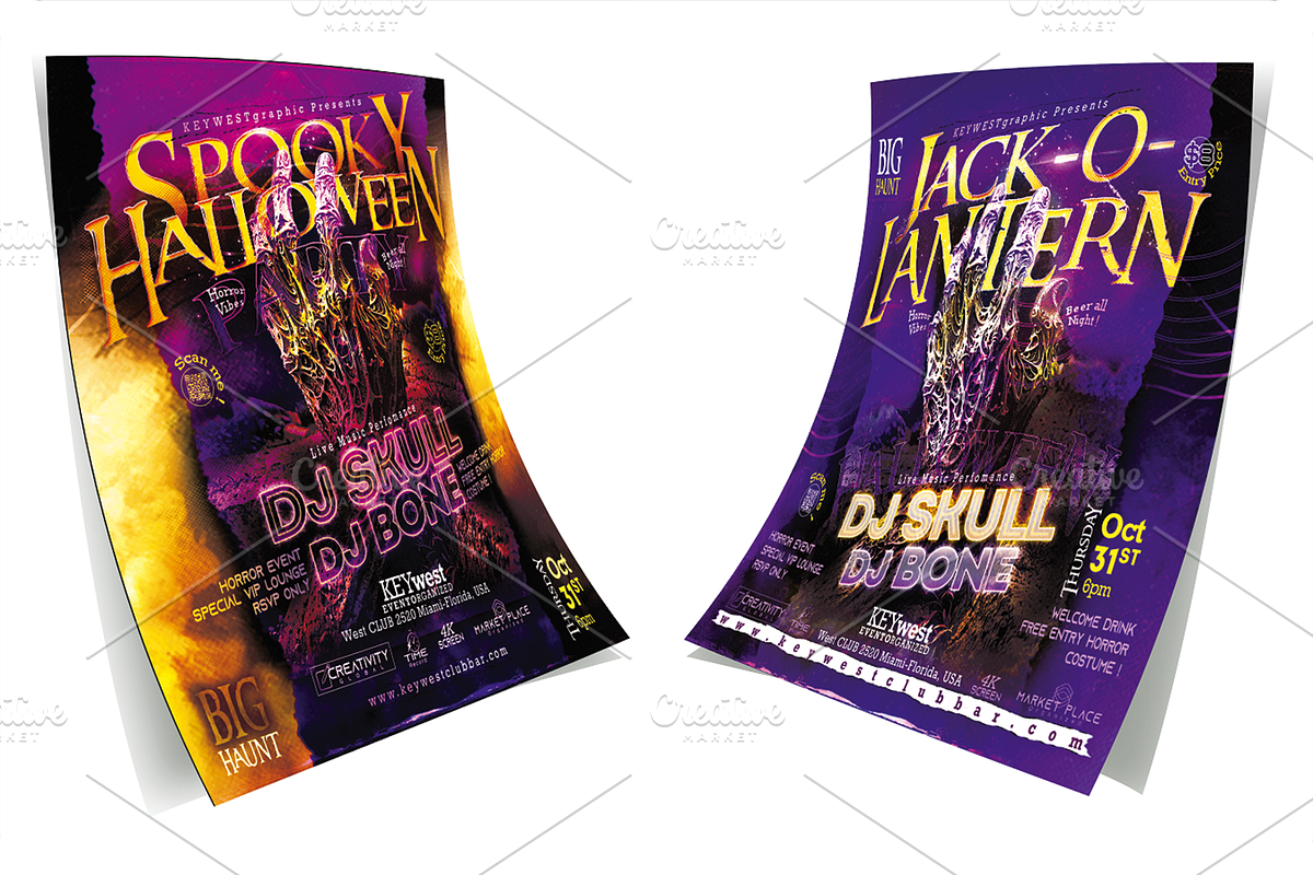 Halloween Event Party Flyer, a Flyer Template by regalDRAW (Photo 4 of 5)
