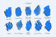 Procreate Acrylic Gouache Brush 16x, a Brush Add-On by Esther Nariyoshi (Thumbnail 4 of 9)
