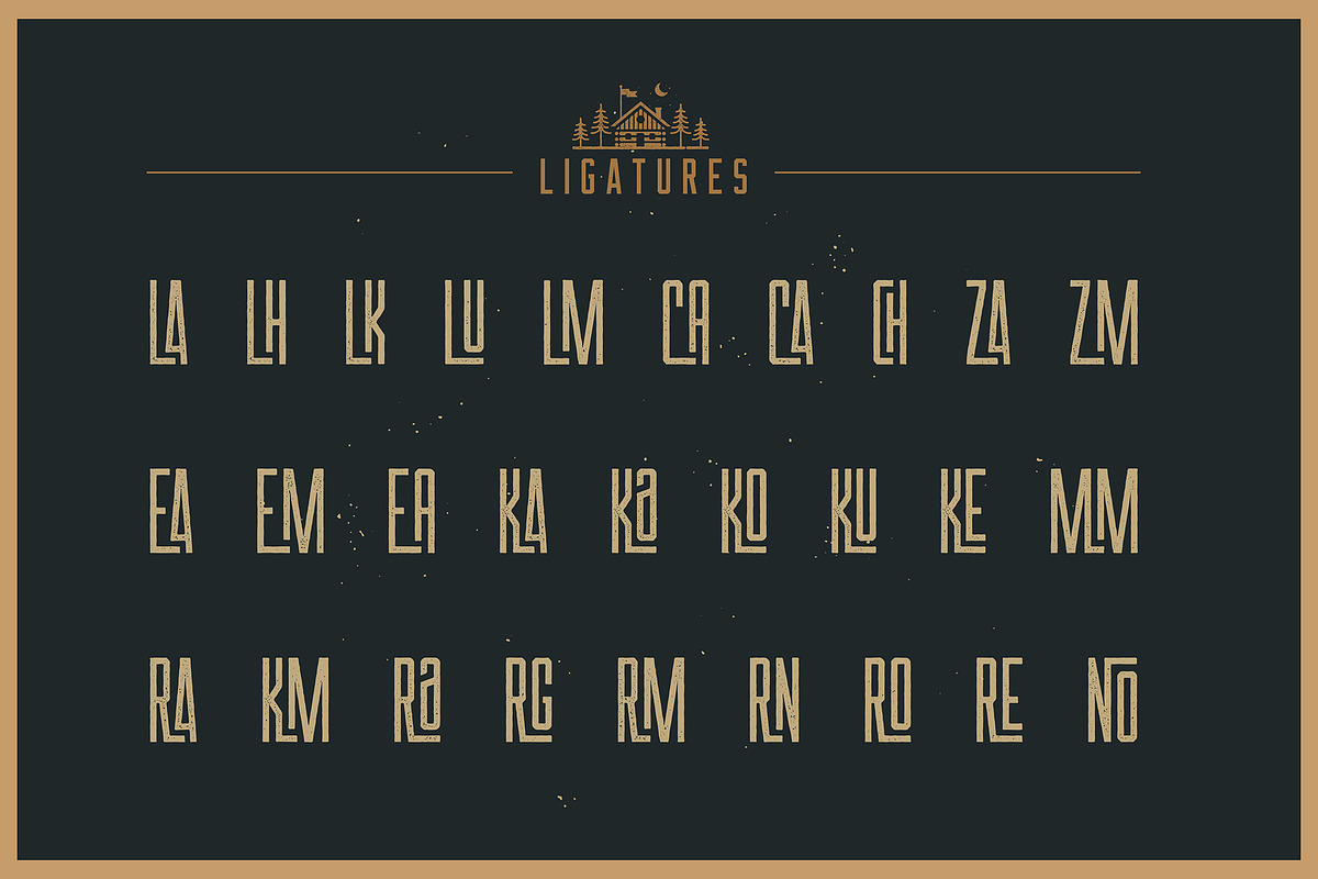 Las Valles Textured Typeface, a Sans Serif Font by Kaligra.co (Photo 18 of 19)
