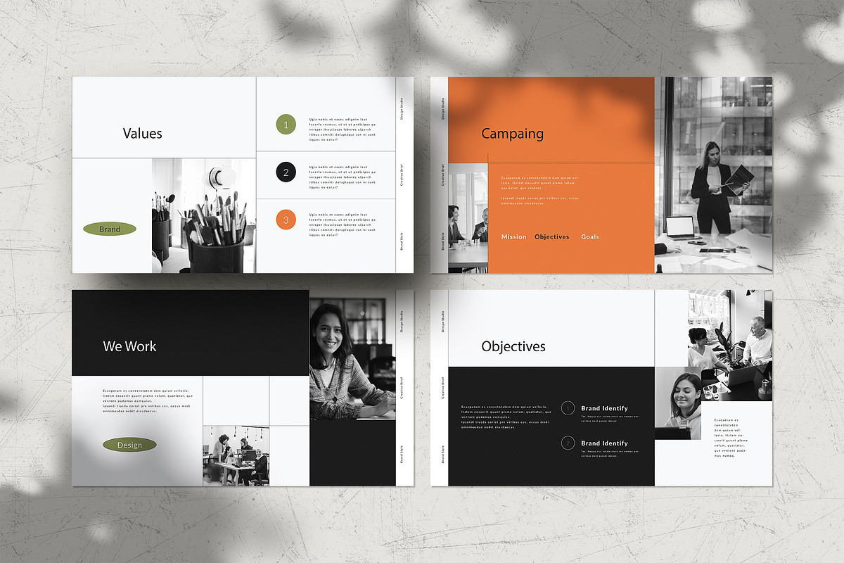 Creative Brief Template, a Presentation Template by White Graphic (Photo 4 of 7)