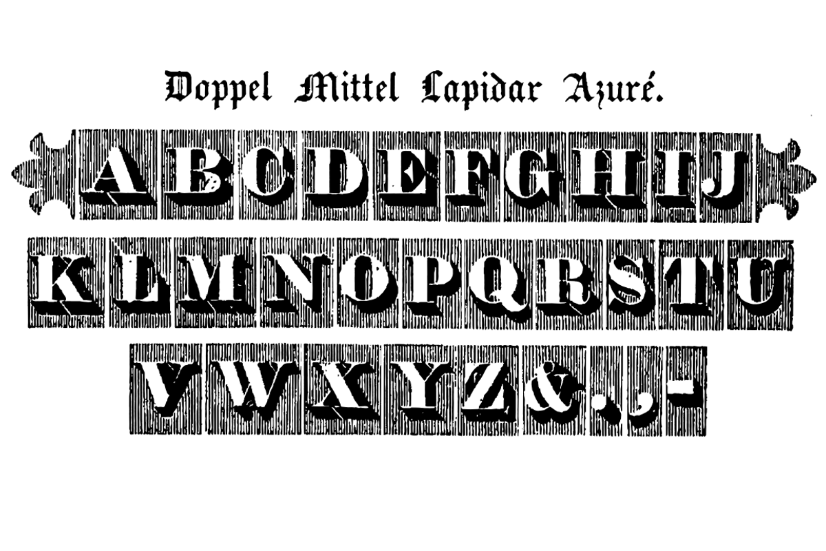 Doppel Mittel Lapidar Azuré preview 2