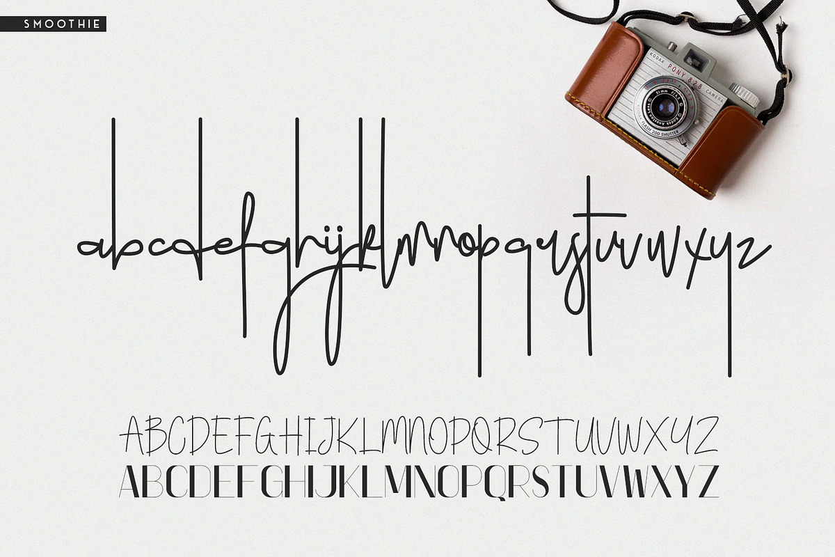 Smoothie Font Duo, a Script Font by FactoryType Studio (Photo 6 of 10)