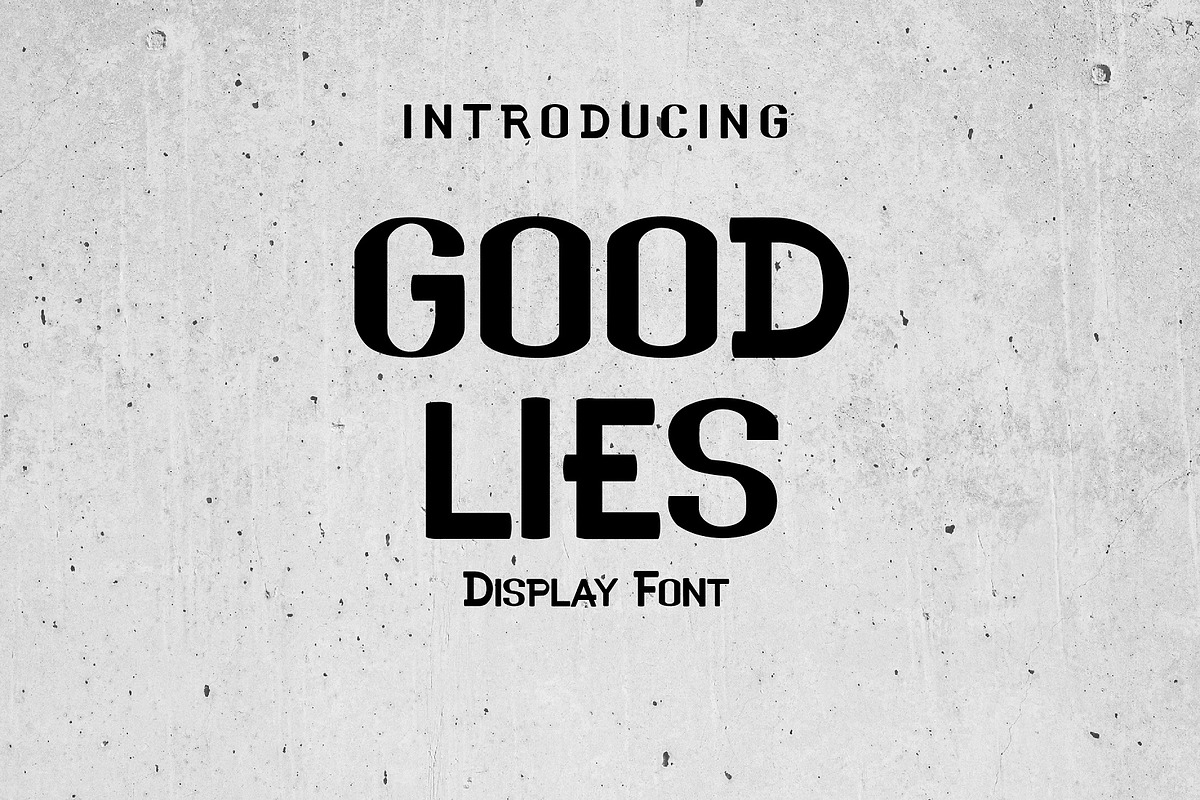 Good Lies Modern Sans Display Font, a Sans Serif Font by Gumrega Studio (Photo 1 of 6)