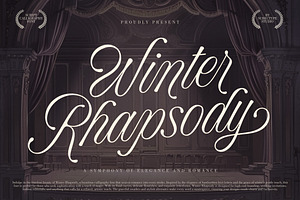 Winter Rhapsody - Calligraphy Font, a Script Font by Subectype Studio