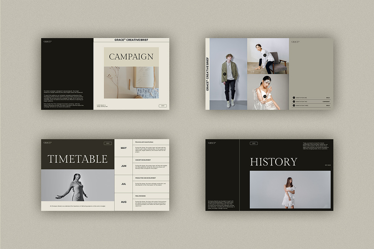Grace Creative Brief - Google Slide, a Presentation Template by Sixtemp (Photo 5 of 7)