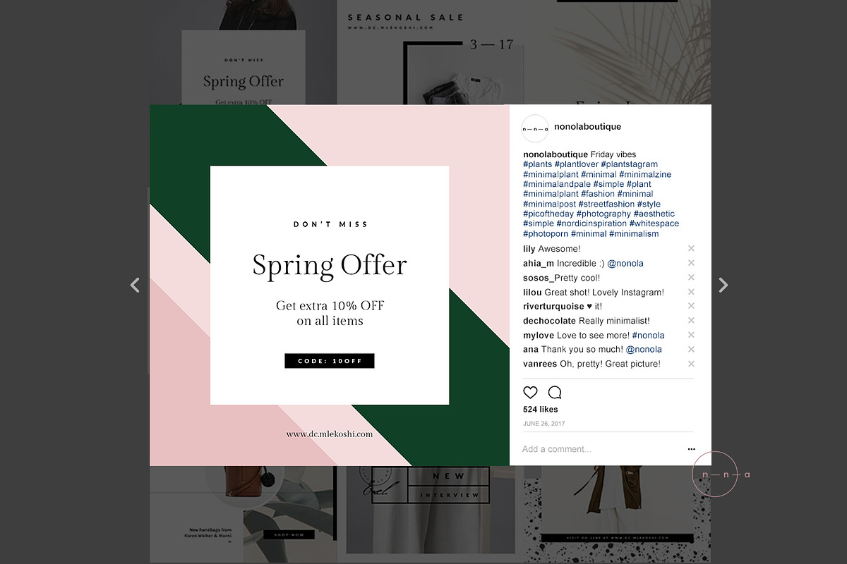 Social Media Kit Ladypreneur • Renée, a Social Media Template by Nonola (Photo 4 of 10)