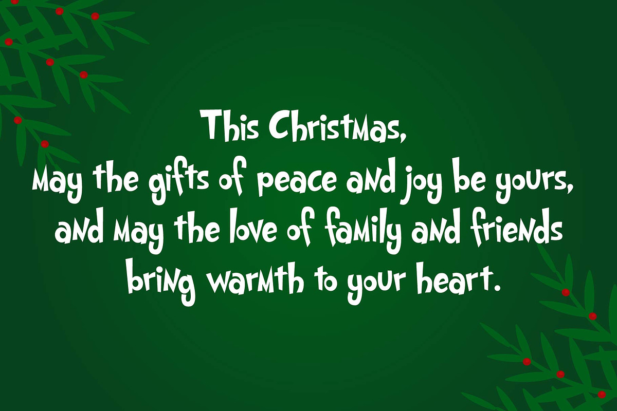 Grinch 0.1 - Christmas Display Font, a Slab Serif Font by Densu Creative (Photo 4 of 6)