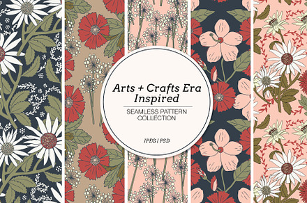 Arts + Crafts Vintage Floral Prints